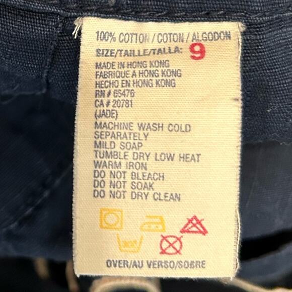 Vintage 90’s/Y2K Tommy Jeans cotton rip stop logo ribbon navy maxi skirt. Size 9 - Picture 8 of 8